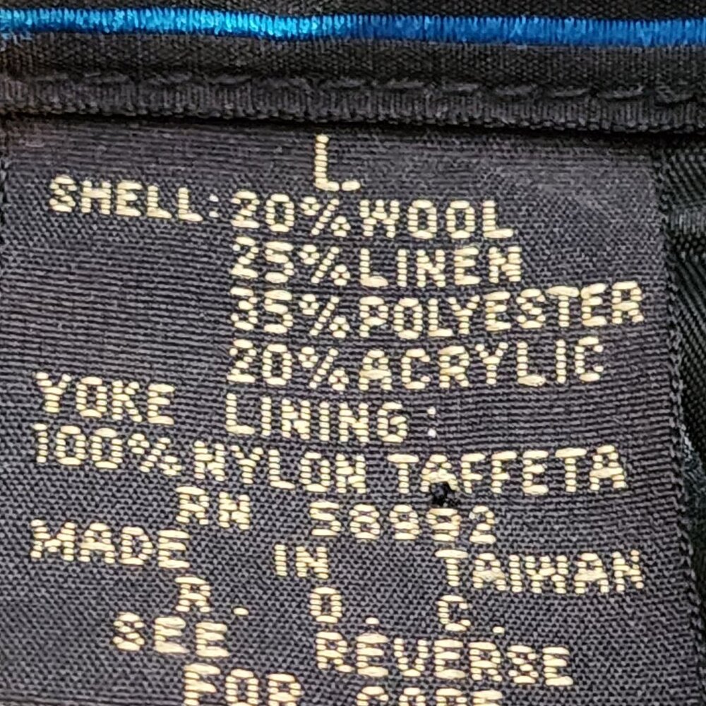 Bronzini Red and Black Buffalo Check Wool Blend Semi Lined Vintage Shacket Sz L - Picture 14 of 16